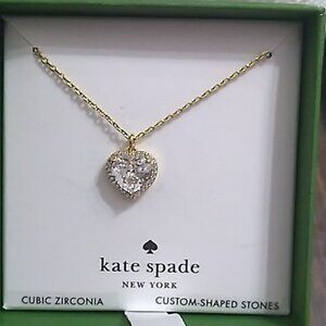KATE SPADE • My Love Gold Heart Necklace